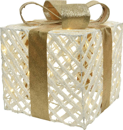 Set 3 pacchi regalo in resina luminoso color bianco e oro per uso interno ed esterno Casa e cucina/Decorazioni per interni/Addobbi e decorazioni per ricorrenze/Decorazioni natalizie/Luci natalizie/Catene luminose per esterni MagiediNatale.it - Altamura, Commerciovirtuoso.it