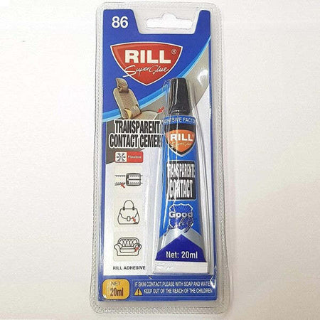 Set-3-Pezzi-Colla-C.86-Adesivo-20ml-Liquido-Sigillante-Pelle-Gomma-Trasparente