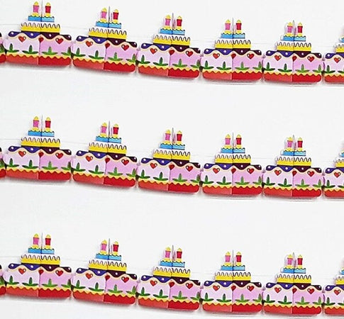 Set-3-Pezzi-Festoni-Carta-Torta-Candeline-3m-Torte-Cake-Bandierine-Festone-Feste