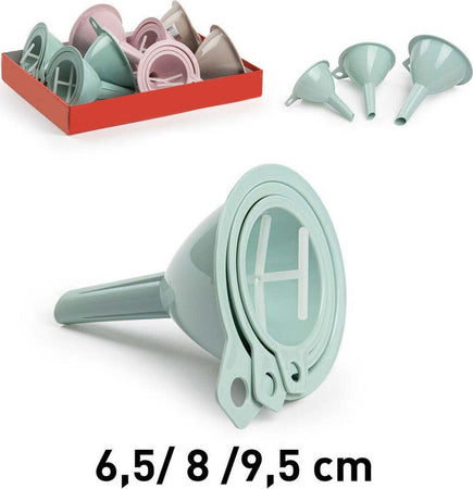 Set 3 Pezzi Imbuti Imbuto In Plastica Colorata Cucina Accessori 3 Misure 115411a Casa, arredamento e bricolage > Cucina > Imbuti Trade Shop italia - Napoli, Commerciovirtuoso.it