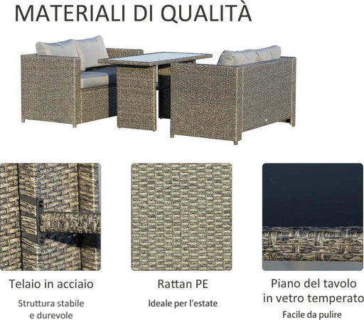 Set-3-Pezzi-Mobili-da-Giardino-con-2-Divani-con-Cuscini-e-1-Tavolo-in-Rattan-PE,-Salotto-da-Esterno-Grigio-Nero--863-075