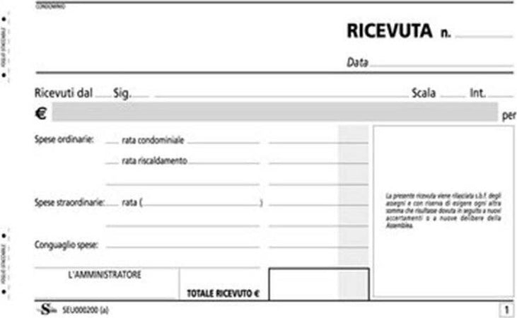 Set 3 Pezzi Ricevute Ricevuta Condominio 100x170 Copia 50 Fogli X2 Contabilita' Casa, arredamento e bricolage > Prodotti per Ufficio Trade Shop italia - Napoli, Commerciovirtuoso.it