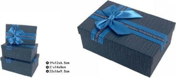 Set-3-Pz.-Scatole-Box-Per-Regali-Varie-Misure-Rettangolari-Blu-Con-Fiocco-69332