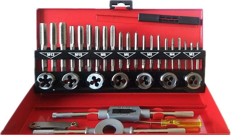 Set 32 Pezzi Cassetta Kit Filiera Per Filettatura Maschi E Femmine Hx32td Fai da te/Utensili elettrici e a mano/Utensili a mano/Maschi e filiere/Set Trade Shop italia - Napoli, Commerciovirtuoso.it