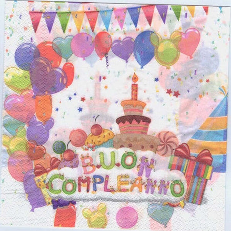Set-36-Pezzi-Tovaglioli-Carta-Feste-Buon-Compleanno-33x33cm-Compleanno