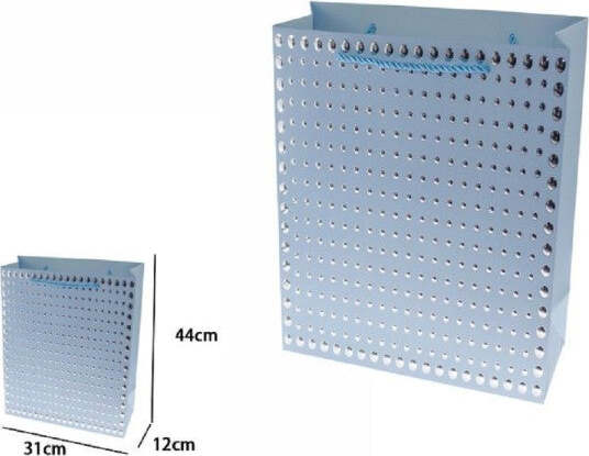 Set-3pz-Buste-Regalo-Shopper-Azzurra-Borchie-Maniglie-Cordoncino-44x31x12cm-69944