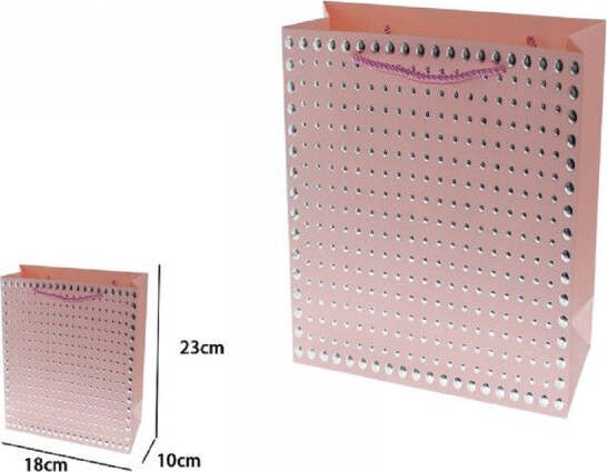 Set-3pz-Buste-Regalo-Shopper-Rosa-Borchie-Maniglie-A-Cordoncino-23x18x10cm-69946