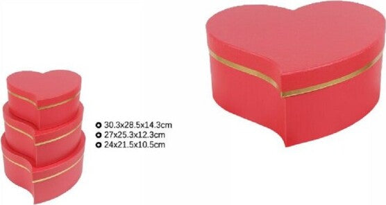 Set-3pz-Scatole-Box-Regali-Varie-Misure-Matrioska-Forma-Cuore-Storto-Rosso-71934