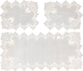Set 3x Centrini Runner Renato Balestra Centrini in Pizzo Ecrù Macramè Con Strass Bianchi E Beige Centrini Rettangolari Art. 1408 Casa e cucina/Tessili per la casa/Tessili da cucina/Runner L’Orchidea - Siderno, Commerciovirtuoso.it