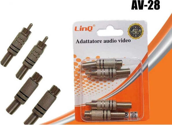 Set-4-Adattatori-Audio-Video-Cavo-Coassiale-Connettori-Bnc-Rca-Da-Avvitare-Av-28