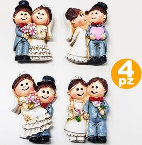 Set 4 Calamita Calamite Sposi Wedding Ceramica Bomboniera Matrimonio Segnaposto Casa e cucina/Hobby creativi/Materiali per hobby creativi/Forniture per feste/Bomboniere Trade Shop italia - Napoli, Commerciovirtuoso.it