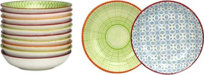Set 4 Mini Ciotoline Decorazione Righe Ard' Time Casa e cucina/Stoviglie/Piatti ciotole e vassoi/Ciotole/Insalatiere Scontolo.net - Potenza, Commerciovirtuoso.it