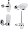 Set 4 Pezzi Accessori da Bagno Narciso 010 Ottone Cromato Casa e cucina/Bagno/Accessori per il bagno/Dosatori e porta accessori/Dosatori per sapone liquido Ogomondo - Martina Franca, Commerciovirtuoso.it