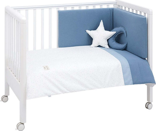 Set 4 Pezzi .Federa Piumone 70 Astra Azzurro 110X170X3 Cm Casa e cucina/Tessili per la casa/Biancheria per culle e lettini/Biancheria bimbi/Completi da lettino La Casa Del Bebè - Napoli, Commerciovirtuoso.it