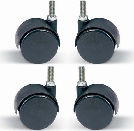 Set 4 Pezzi Ruote Girevoli 360 Gradi 50mm Per Sedia Ufficio Casa Colore Nero Casa, arredamento e bricolage > Bricolage e fai da te > Ruote Girevoli Trade Shop italia - Napoli, Commerciovirtuoso.it