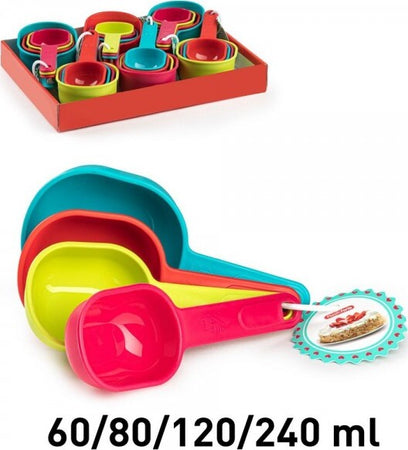 Set-4-Pz-Cucchiaio-Per-Misurare-Misurini-Plastica-Colorata-Misure-Diverse-11845