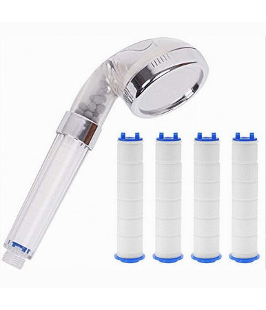 Set 4 Pz Filtro Ricambio Per Doccetta Soffione Doccia Depura Acqua Bagno 87517