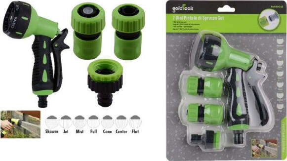 Set-4-Pz-Giardino-Lancia-A-Pistola-Spruzzo-A-7-Getti-Con-Raccordi-Da-1/2″-90018
