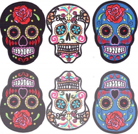 Set 4 Toppe Toppa Termoadesive Termo Adesive Stoffa Teschio Cucito Vestiti Jeans Casa e cucina/Hobby creativi/Cucito/Rifiniture e abbellimenti/Applique patch e toppe Trade Shop italia - Napoli, Commerciovirtuoso.it