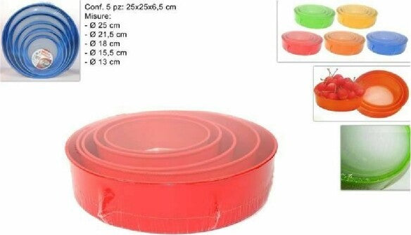 Set-5-Pz-Colini-Setacci-Colorati-Assortiti-Cucina-Passino-Rotondi-Da-13-A-25-Cm