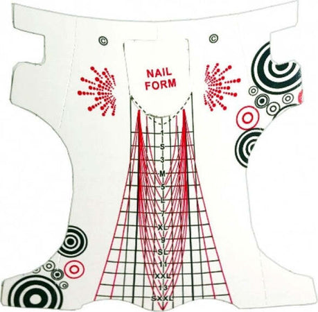 Set-500pz-Rotolo-Cartine-Grigie-A-Stiletto-Allungamento-Ricostruzione-Nail-Art