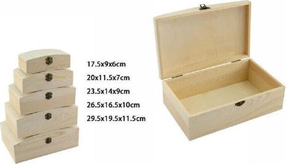 Set-5pz-Scatole-In-Legno-Decoupage-Portagioie-Matrioska-Cofanetto-74018a-Ly-5038