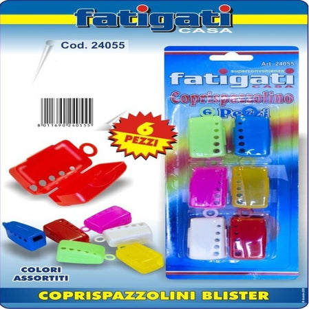 Set-6-Cappucci-Colorati-Per-Spazzolino-Da-Denti-Con-Gangio-Copri-Spazzolini