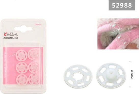 Set-6-Paia-Di-Bottoni-Automatici-A-Pressione-In-Plastica-ø20mm-Per-Cucito-52988