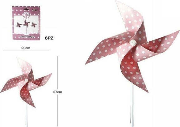 Set-6-Pezzi-Girandole-Girandola-Rosa-Pois-Carta-Feste-Compleanni-Party