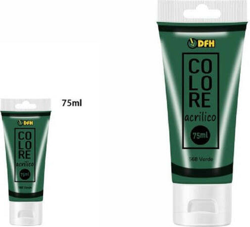 Set-6-Pezzi-Pittura-Acrilica-Vernice-Confezione-Colore-Verde-Tubo-75-Ml-07492
