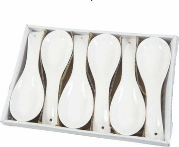 Set 6 Pezzi Poggiamestolo Poggia Mestolo In Ceramica Bianca Cucina Casa, arredamento e bricolage > Cucina > Accessori cucina Trade Shop italia - Napoli, Commerciovirtuoso.it