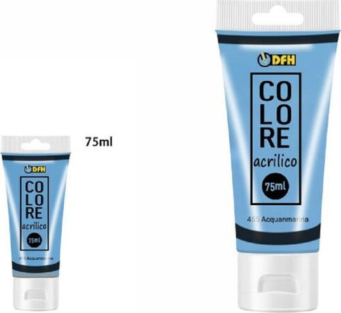 Set-6-Pz-Pittura-Acrilica-Vernice-Confezione-Colore-Acquamarina-Tubo-75-Ml-07502