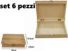 Set 6 Scatole Box Astuccio In Legno Decoupage Portagioie Cofanetto 53463a Casa, arredamento e bricolage > Arredamento > Portaoggetti Trade Shop italia - Napoli, Commerciovirtuoso.it