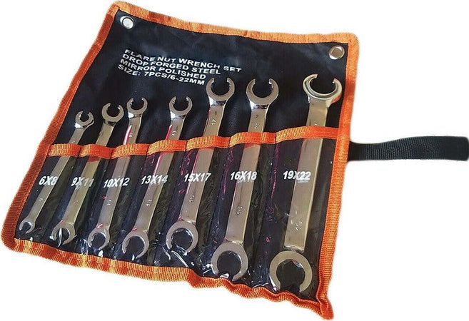 Set 7 Chiavi Aperte Raccordi Dadi Svasati 6x8 9x11 10x12 13x14 15x17 16x18 19x22mm Casa, arredamento e bricolage > Bricolage e fai da te > Utensili Manuali > Chiavi da Lavoro Trade Shop italia - Napoli, Commerciovirtuoso.it