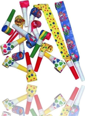 Set-72-Trombette-Di-Carta-Lingue-Sonore-Party-Compleanno-Festa-Carnevale