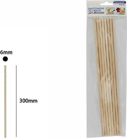 Set-8-Bastoncini-In-Legno-Lavoretti-Attività-Creative-Stecchette-6x300-Mm-53873a