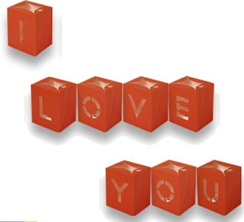 set 8 bustine di carta porta candela i love you Casa e cucina/Hobby creativi/Articoli per confezioni regalo/Sacchetti da regalo Led Mall Home - Napoli, Commerciovirtuoso.it