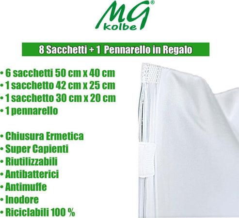 Set 8 Bustine Porta Indumenti per Corredino Neonato Sacche Nascita Bebè Borse Plastica Prova Inodore Buste Unisex Trasparenti Casa e cucina/Organizzazione interni/Organizzazione guardaroba/Sacchetti salvaspazio Sanitaria Gioia del Bimbo - Villa San Giovanni, Commerciovirtuoso.it