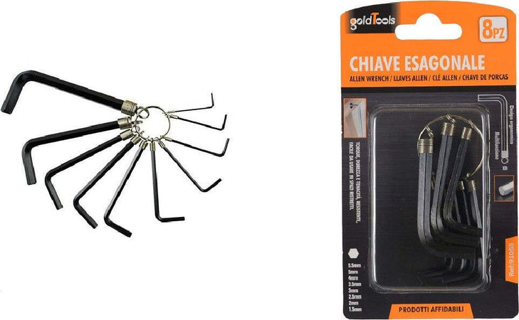 Set 8pz Chiavi Esagonali Multifunzione Design Ergonomico Varie Misure Anello 91055 Fai da te/Utensili elettrici e a mano/Utensili a mano/Chiavi e chiavi inglesi/Chiavi esagonali Trade Shop italia - Napoli, Commerciovirtuoso.it