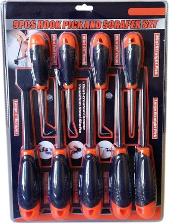 Set-9-Pz-Cacciavite-Cacciaviti-Uncino-Raschietto-Separa-Fili-Rimozione-Anelli