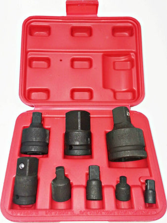 SET ADATTATORI RIDUTTORI 8 PZ A IMPATTO PER BUSSOLE PER UTENSILI ARIA CHROME V Fai da te/Utensili elettrici e a mano/Utensili a mano/Set di attrezzi Trade Shop italia - Napoli, Commerciovirtuoso.it