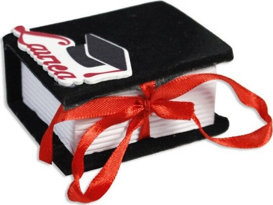 Set-Bomboniera-Festa-Di-Laurea-Porta-Confetti-Con-Vassoio-A-Libro-Nero-Velluto