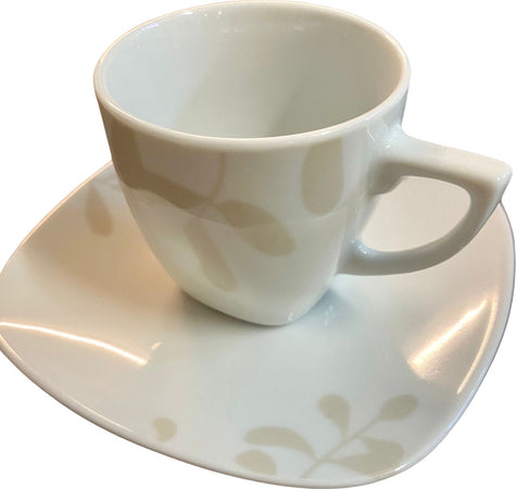 Set caffè in porcellana 12pz tortora Casa e cucina/Stoviglie/Piatti ciotole e vassoi/Tazze e piattini/Tazze e tazzine da caffè Led Mall Home - Napoli, Commerciovirtuoso.it