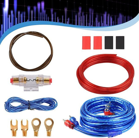 Set-Cavi-Per-Amplificatori-Auto-8ga-Cablaggio-Amplificatore-Subwoofer-Audio-Amp