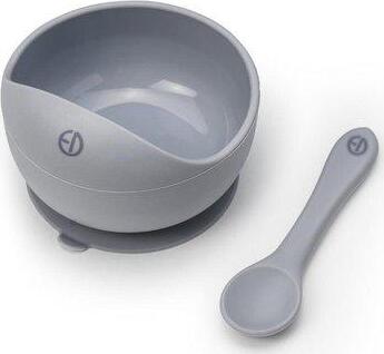 Set Ciotola + Cucchiaio Elodie Details Sunrise Blue Silicone Prima infanzia/Allattamento e pappa/Stoviglie/Set di stoviglie La Casa Del Bebè - Napoli, Commerciovirtuoso.it