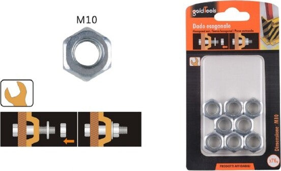 Set-Confezione-76gr.-Dado-Dadi-Esagonali-Bulloni-Dimensione-M10-Filettati-90854