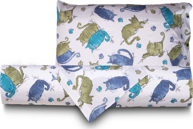 Set Copripiumino Completo Letto Federe E Copripiumino Stampa Fantasia 100% Cotone Made In Italy Gatti Azzurro Casa e cucina/Tessili per la casa/Biancheria da letto/Copripiumini e set da letto/Copripiumini Smartdecohome - Sesto San Giovanni, Commerciovirtuoso.it
