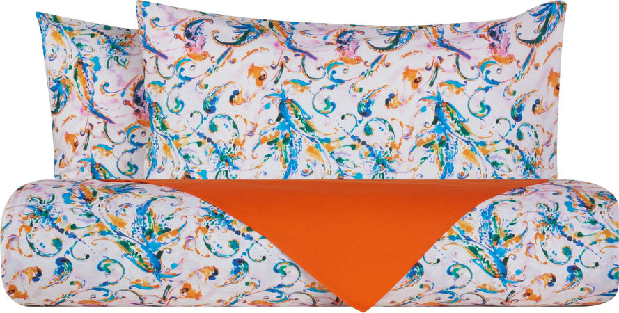 Set Copripiumino Federe Bifaccia Doubleface Parure Copripiumino Eleganti Fantasie Stampa Digitale 100% Cotone Made In Italy Paisley Multicolor Casa e cucina/Tessili per la casa/Biancheria da letto/Copripiumini e set da letto/Copripiumini Novilunio - Sesto San Giovanni, Commerciovirtuoso.it