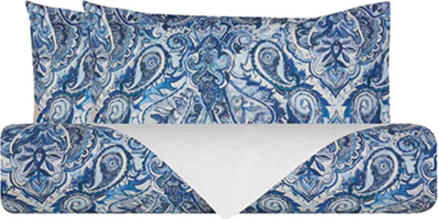 Set-copripiumino-federe-bifaccia-Doubleface-parure-Copripiumino-eleganti-fantasie-stampa-digitale-100%-cotone-Made-in-Italy-PAISLEY-BLU