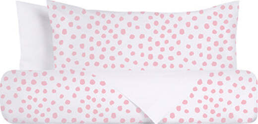 Set-copripiumino-federe-bifaccia-doubleface-parure-copripiumino-stampa-digitale-100%-cotone-Made-in-Italy-DOT-MINI-ROSA